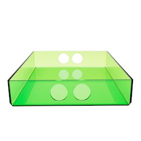 Großes Tablett grünes Acryl